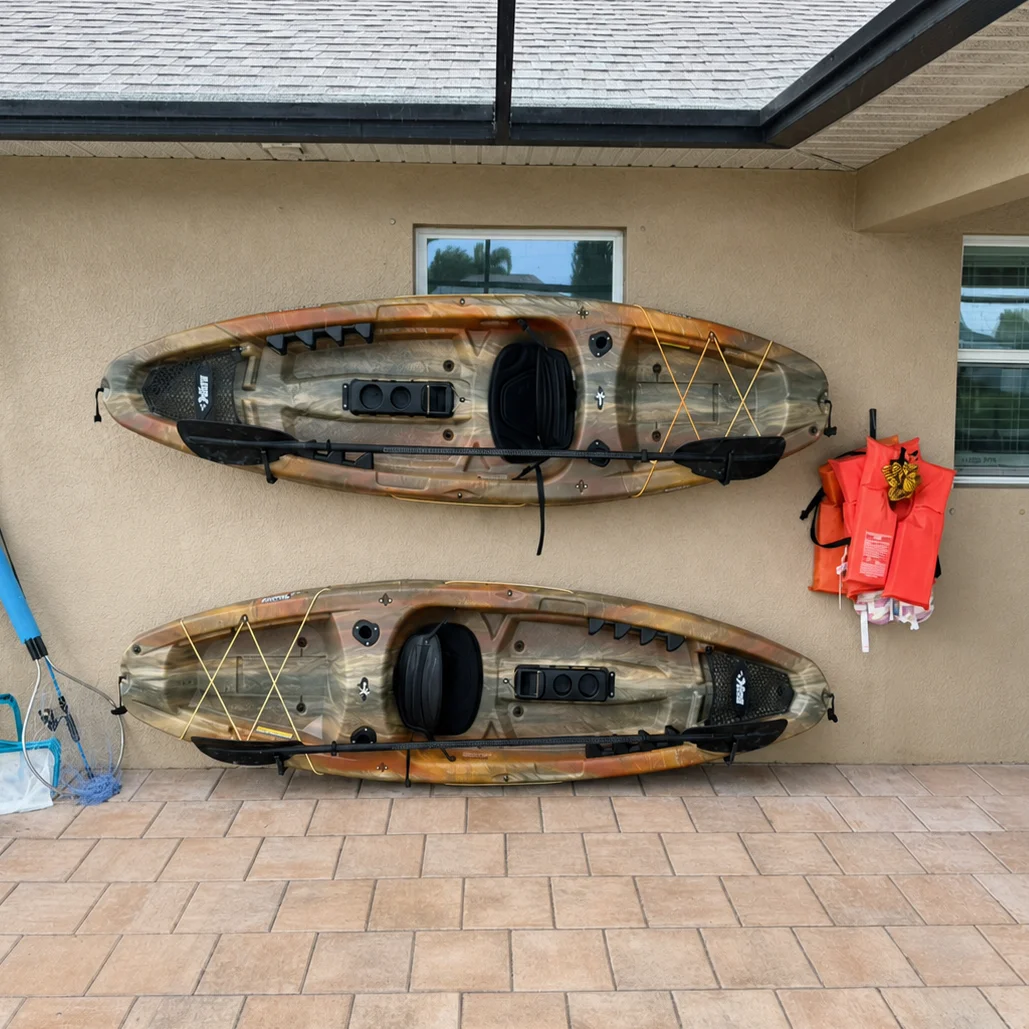 Two new fishing kayaks ready for guests at Crescent Moon